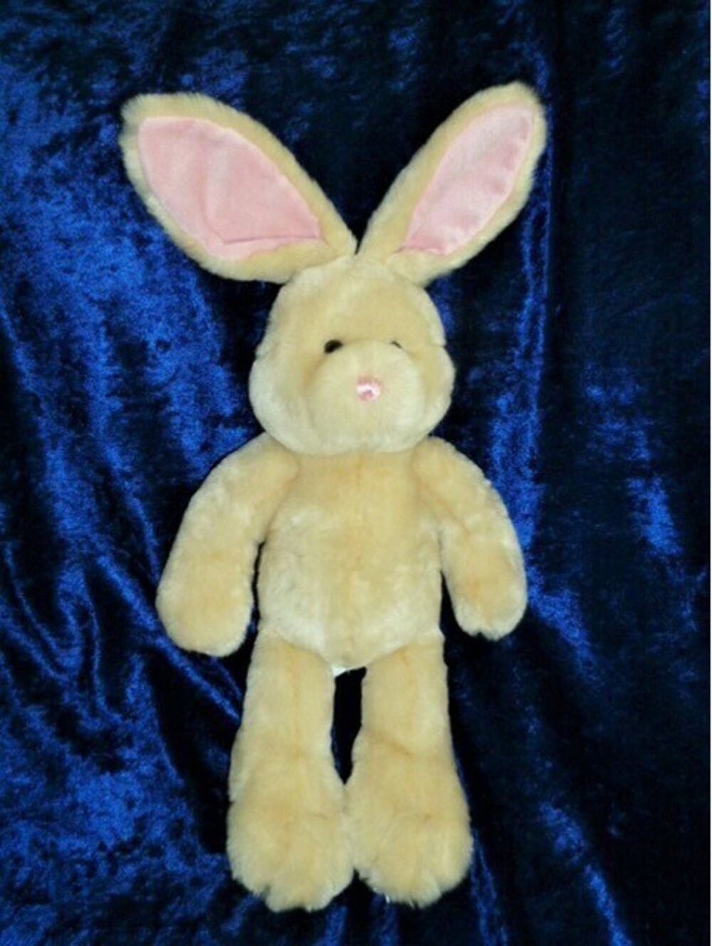 Michaels Bunny Rabbit Plush 2004 Tan Brown Stuffed Animal Craft Store Toy Pink